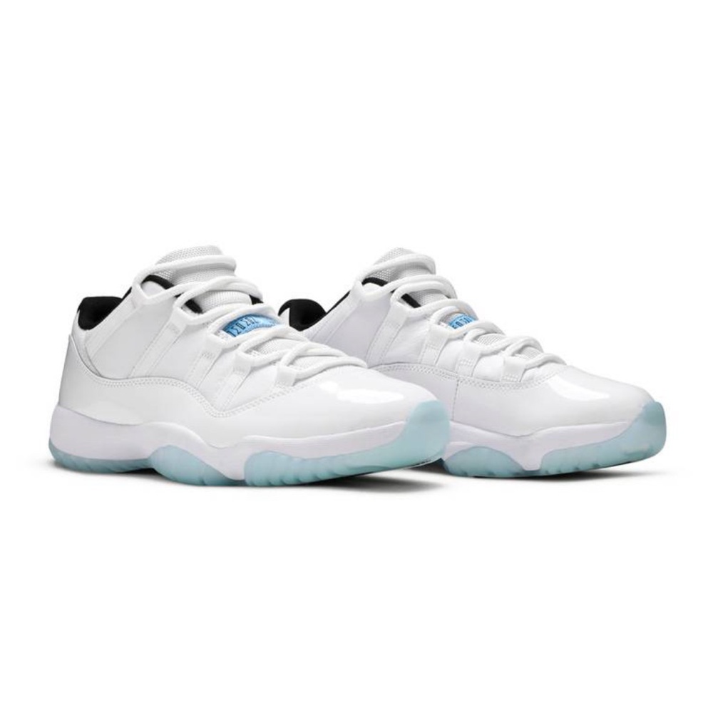 Legend Blue Jordan 11s. Men’s 8 = women’s 9.5.